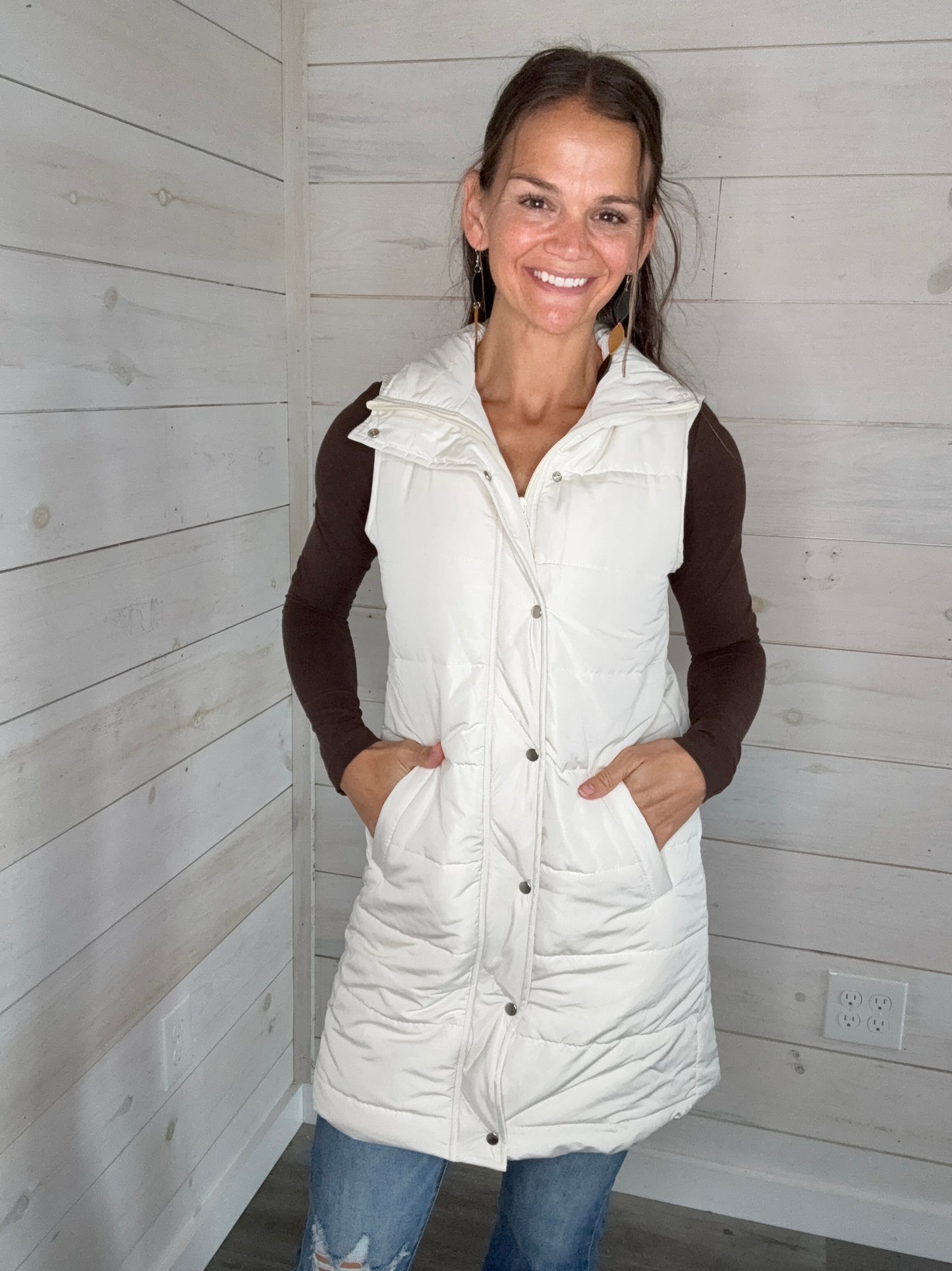 HARLOW VEST CREAM - MICHELLE MAE