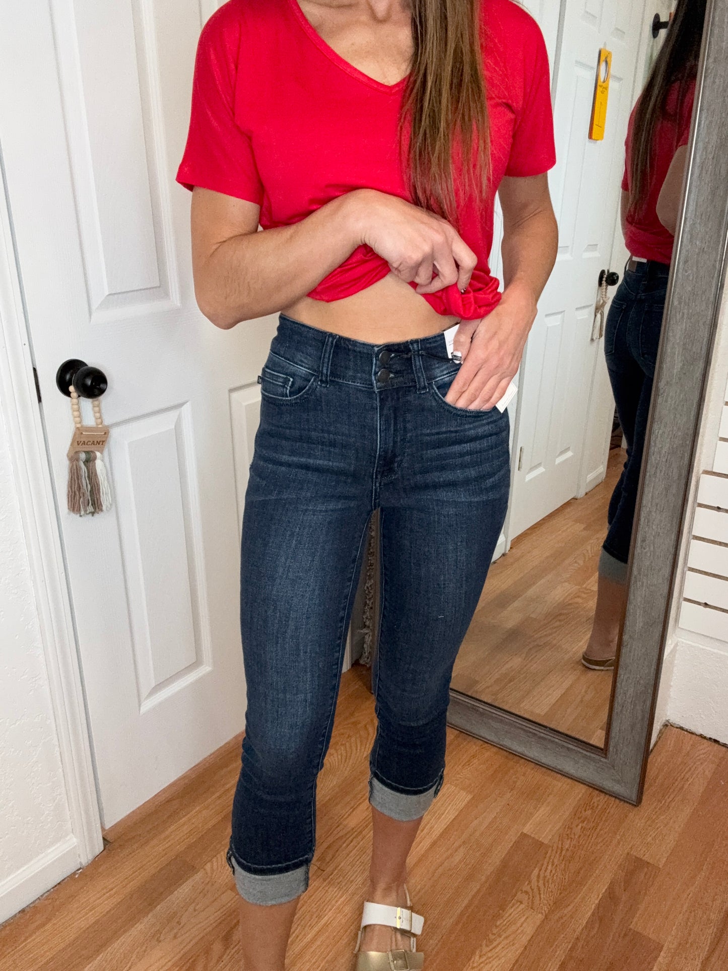 ZARLEEN CAPRI DENIM JEANS -JUDY BLUE