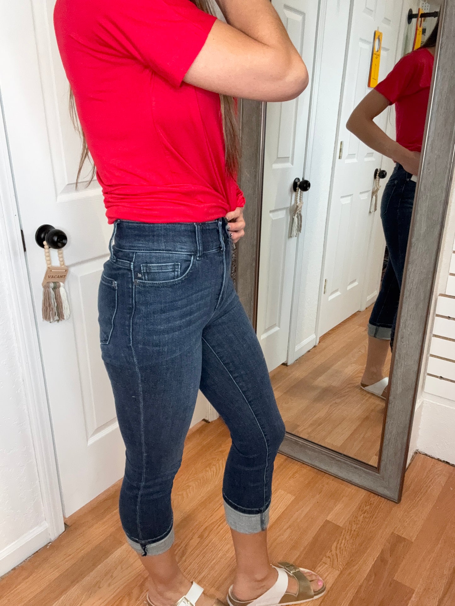 ZARLEEN CAPRI DENIM JEANS -JUDY BLUE