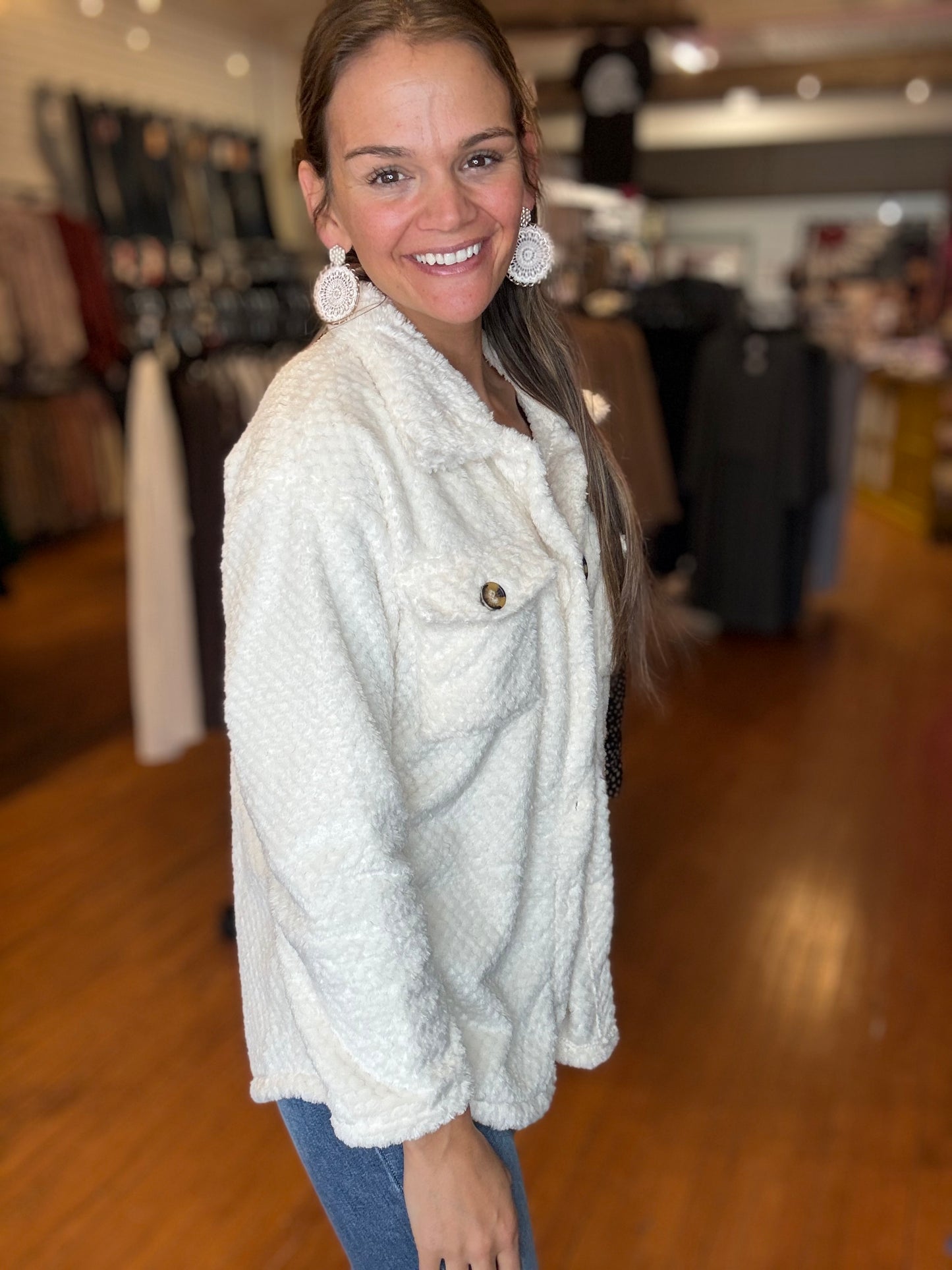 ELIZA FLEECE SHACKET