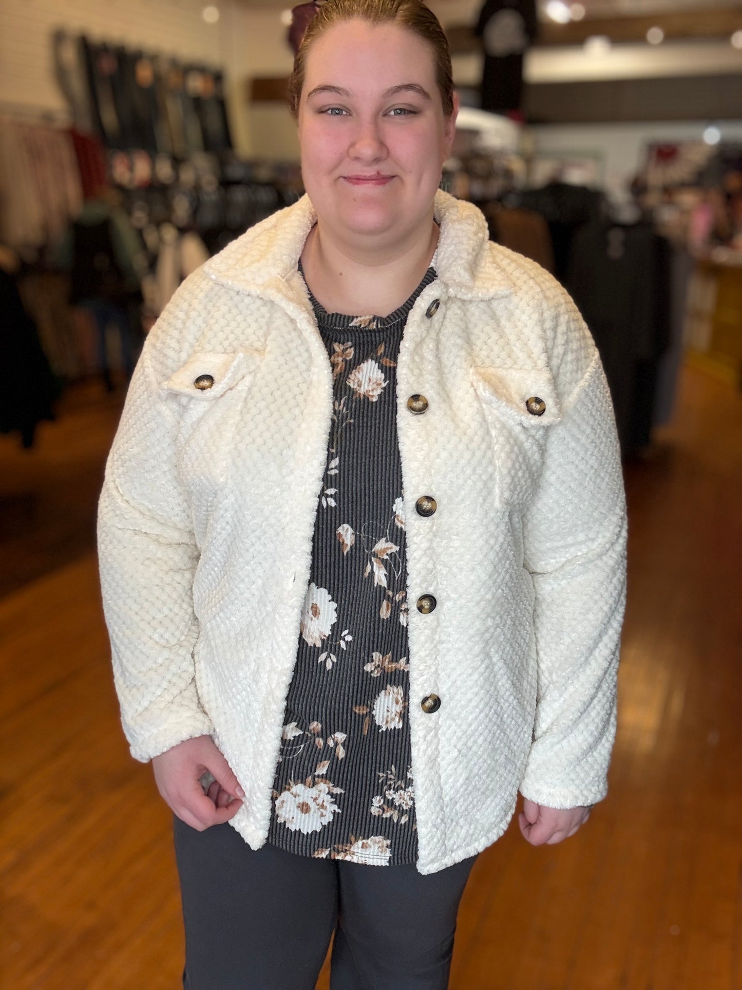 ELIZA FLEECE SHACKET