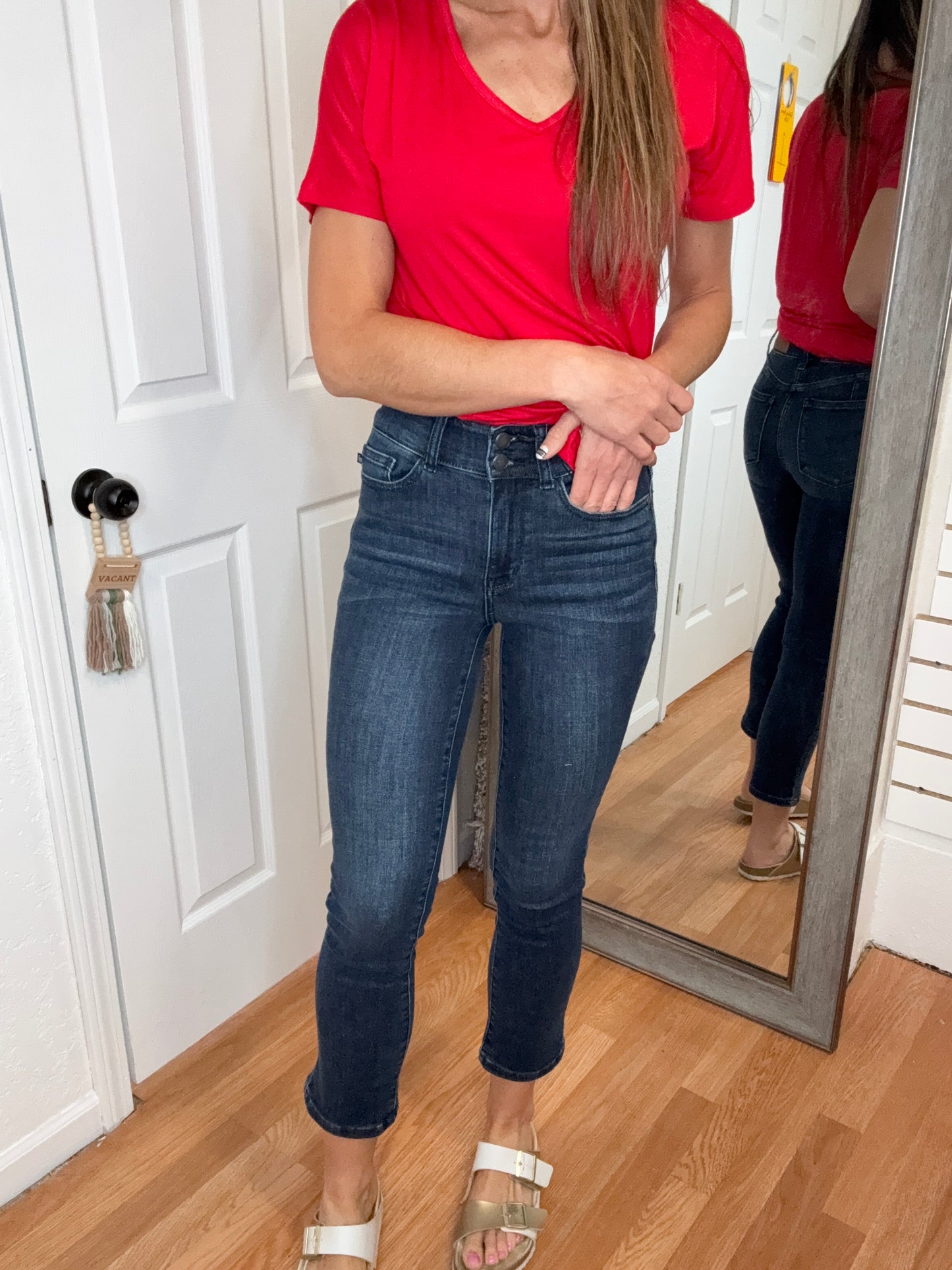 ZARLEEN CAPRI DENIM JEANS -JUDY BLUE