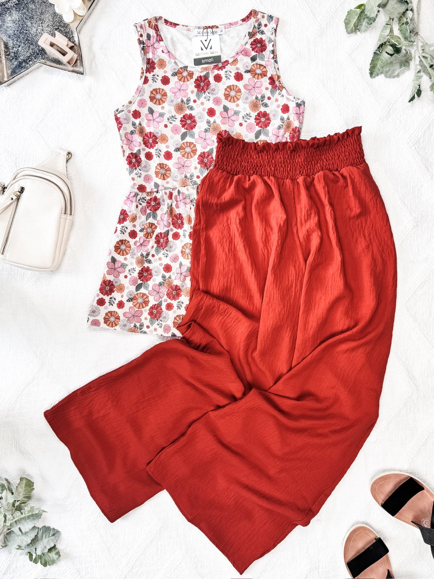 IN STOCK Presley Palazzo Pants - Brick
