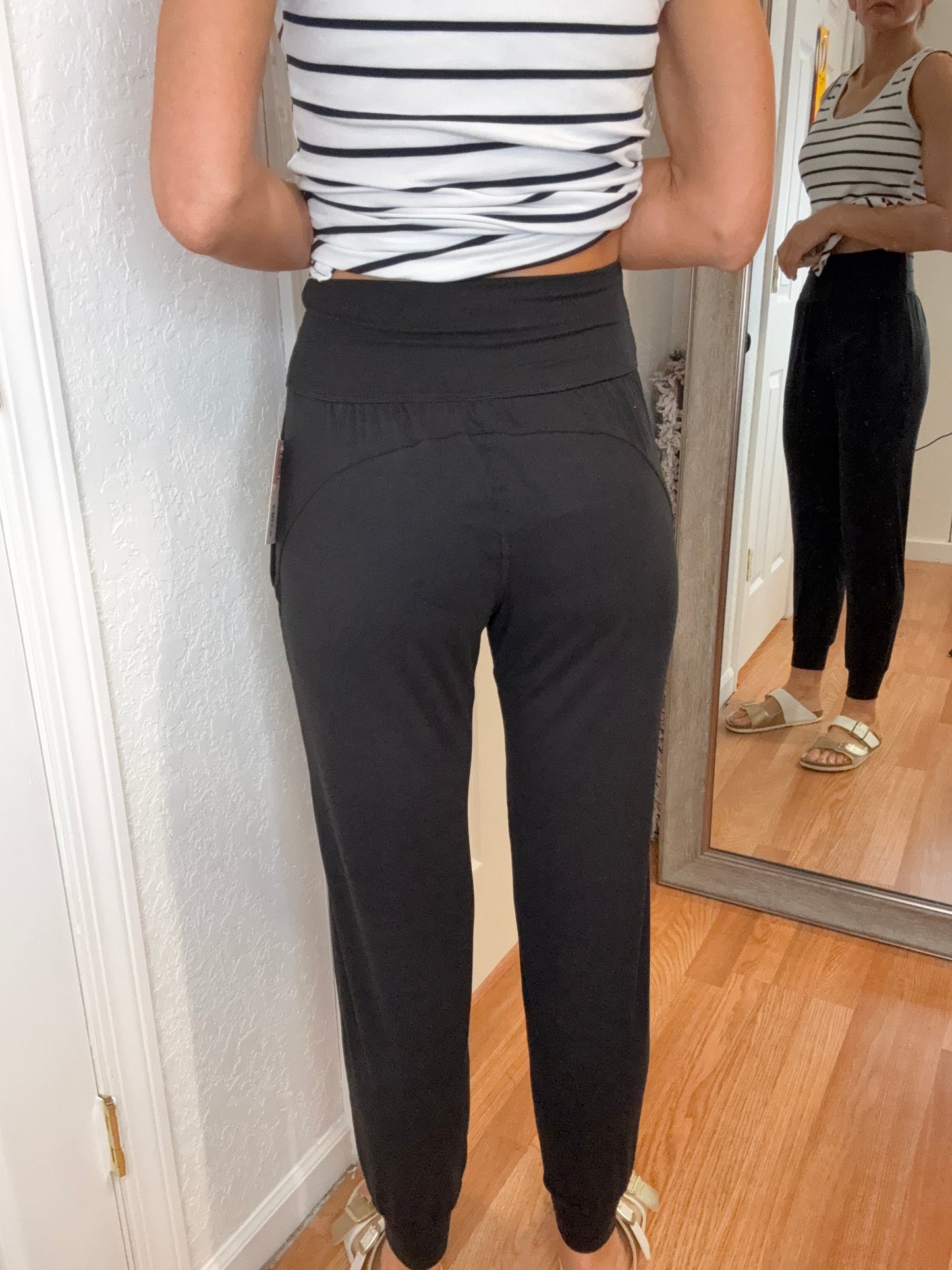 KENZIE - BLACK JOGGER LEGGINGS - RAE MODE