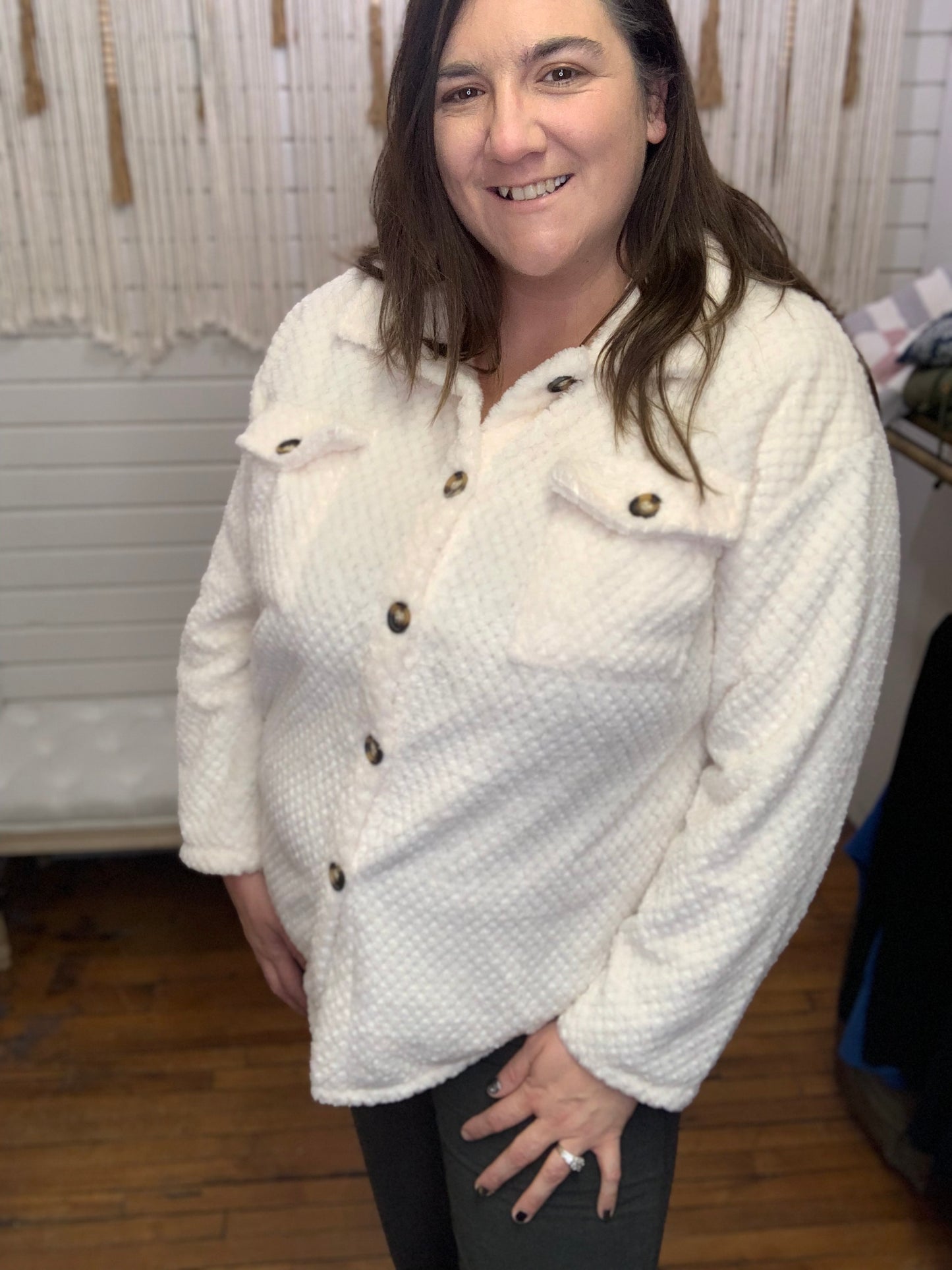 ELIZA FLEECE SHACKET