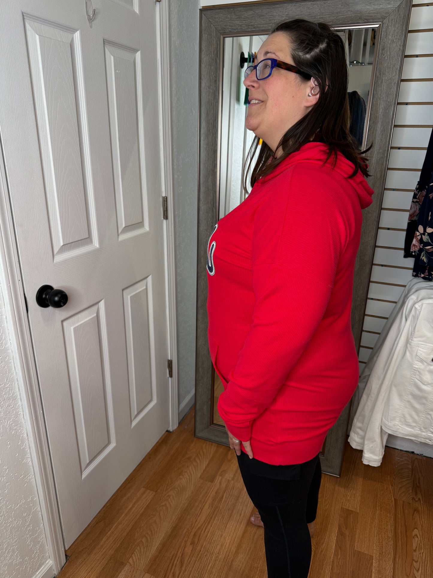 CORRINE USA SEQUIN HOODED TOP - MICHELLE MAE