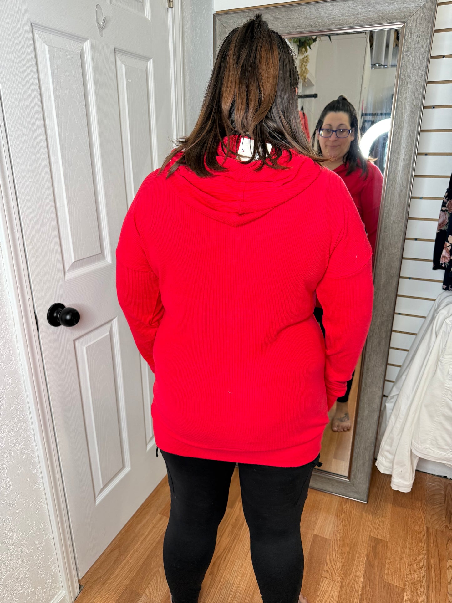 CORRINE USA SEQUIN HOODED TOP - MICHELLE MAE