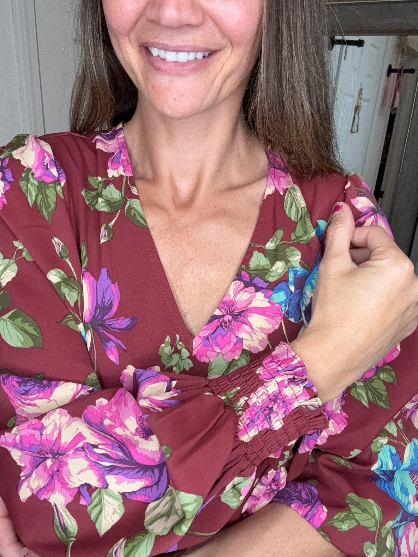 SOPHIA FLORAL PRINTED DRESS - EASEL