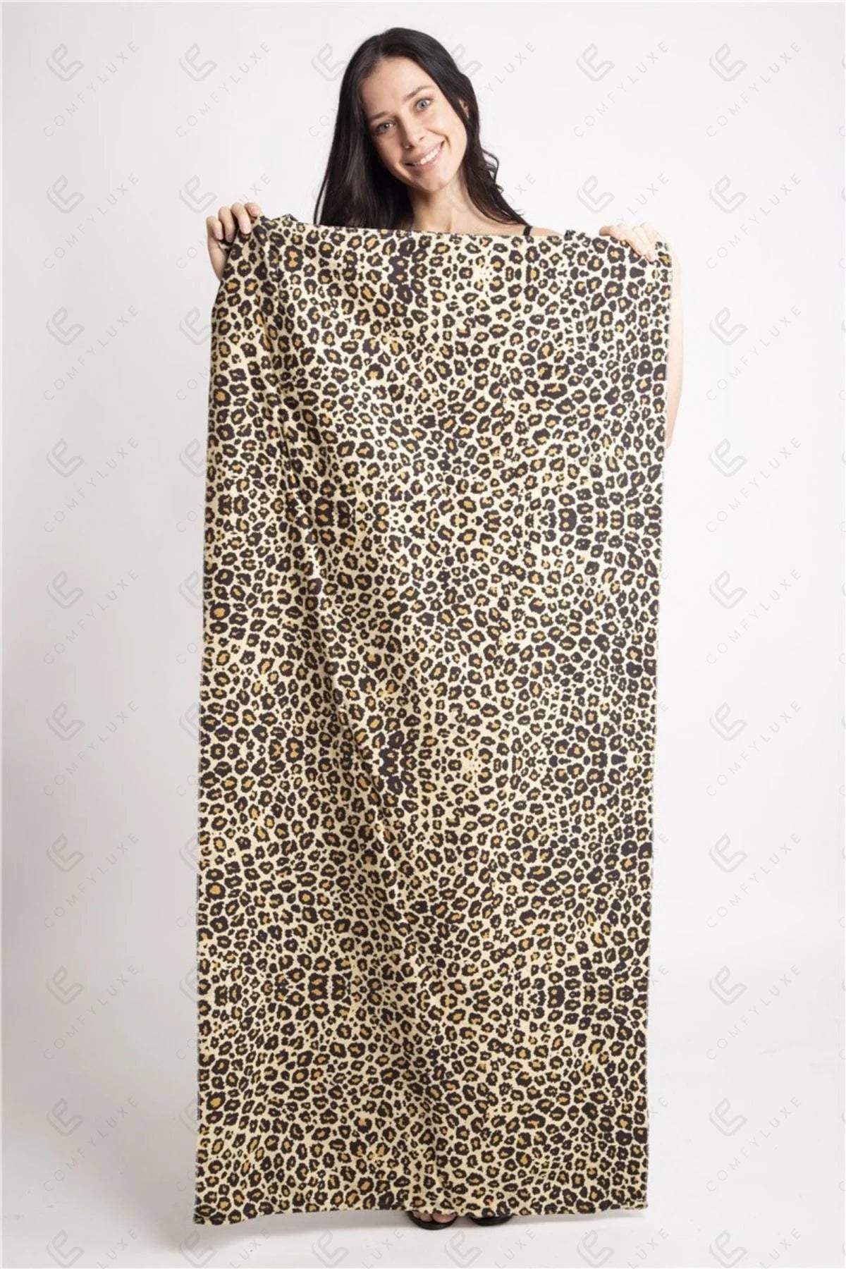 AMAYA LEOPARD BEACH TOWEL BAG