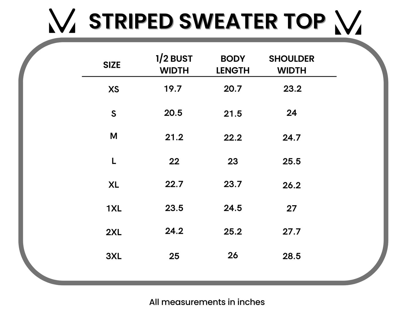 IN STOCK Striped Sweater Top - Ivory