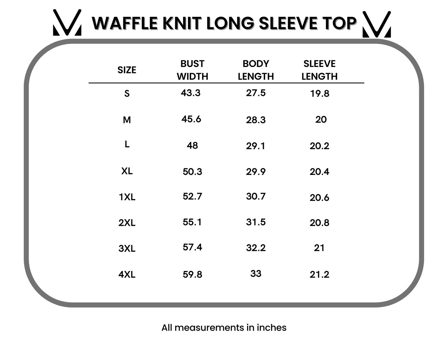 IN STOCK Waffle Knit Long Sleeve Top - Pumpkin