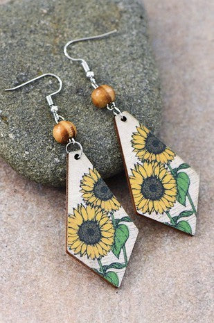 SUNFLOWER EARRINGS - MIA ACCESSORIES