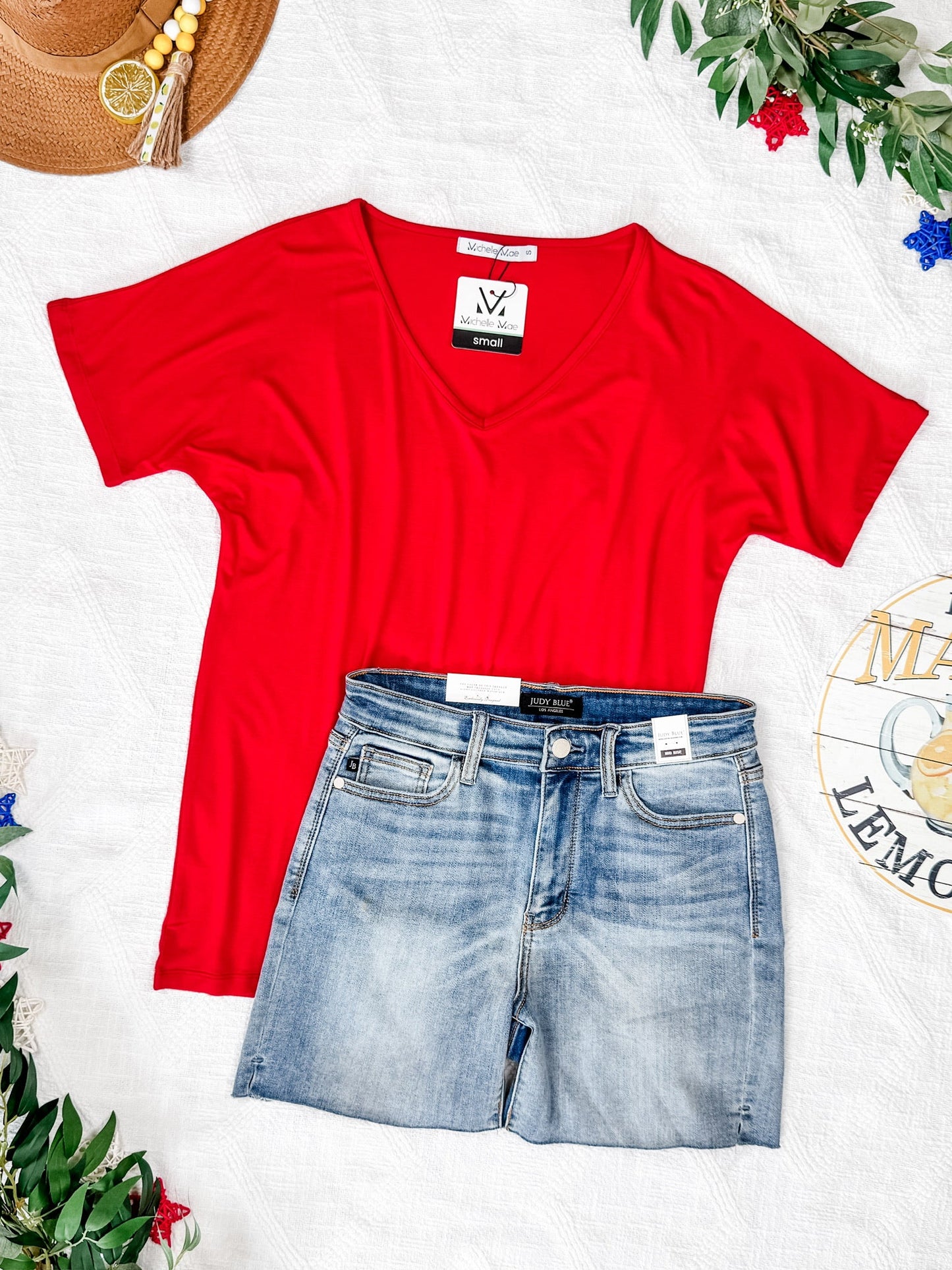IN STOCK Chloe Cozy Tee - Red