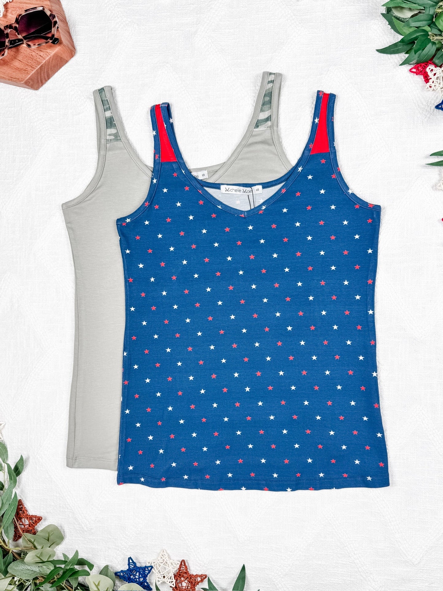 IN STOCK Poppy Tank - Olive and Camo
