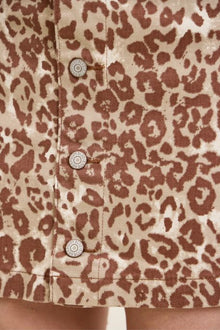 Cookie Leopard Denim Skirt - Judy Blue