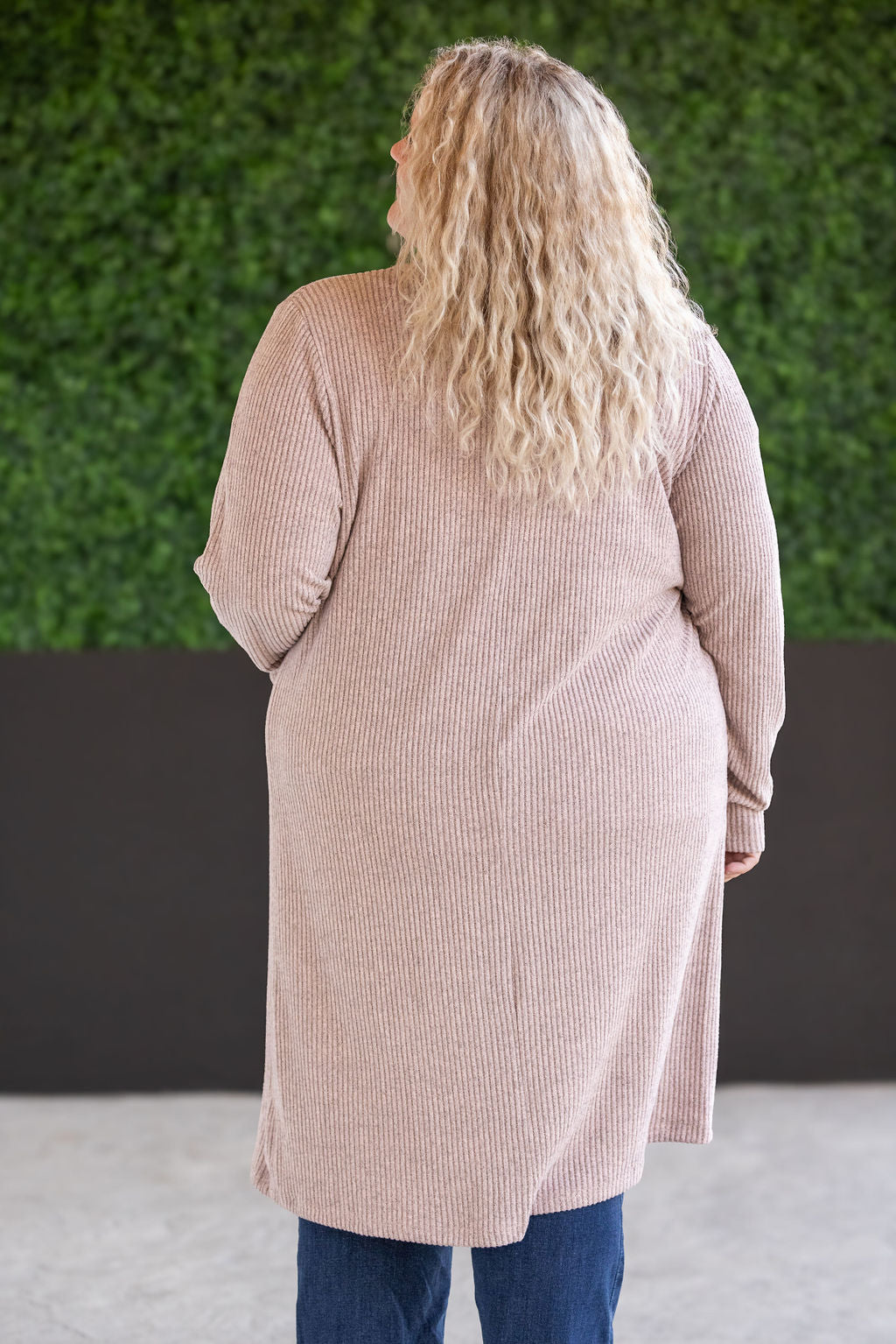 IN STOCK Colbie Ribbed Cardigan - Neutral Pink