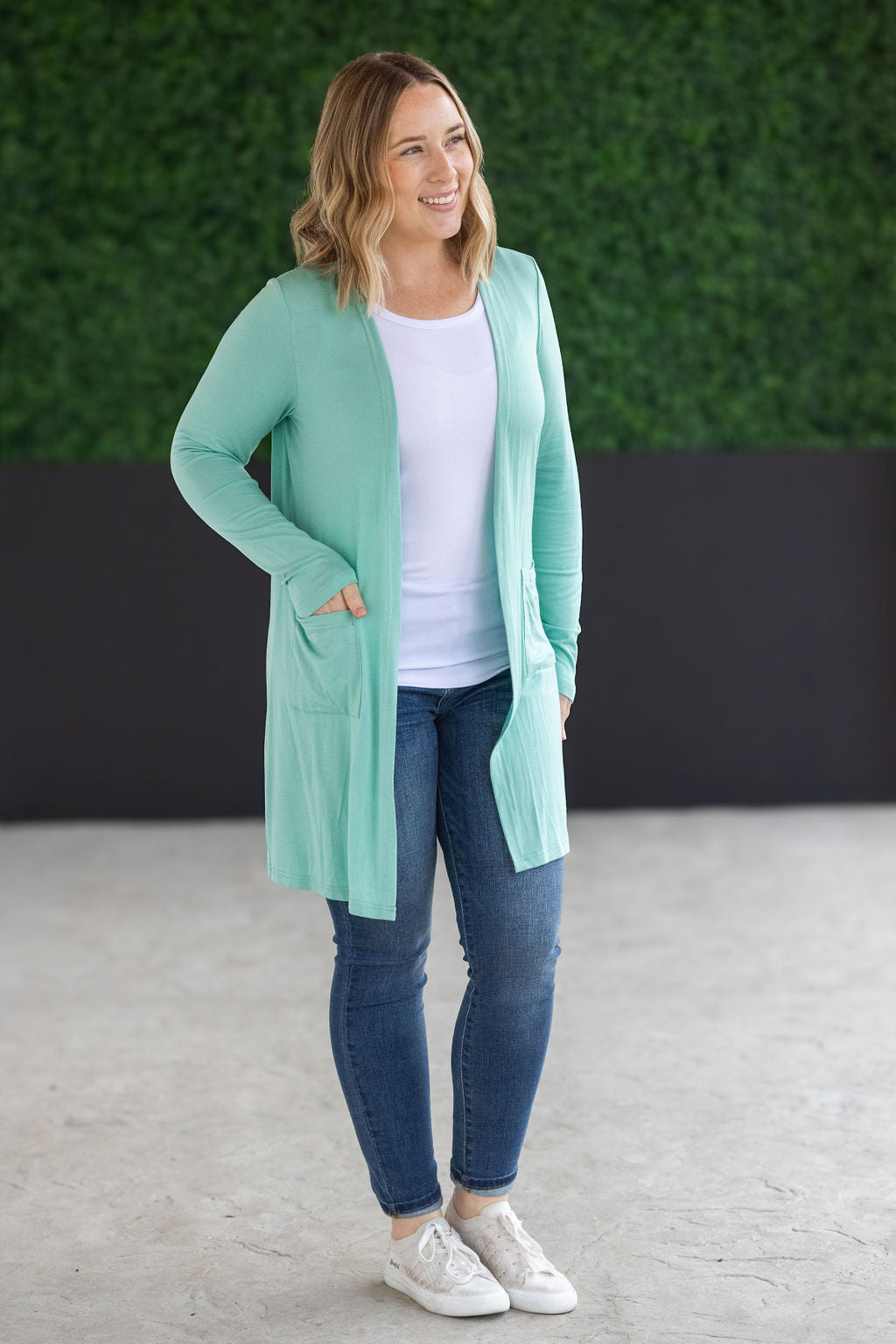 IN STOCK Classic Cardigan - Mint