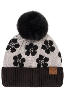 C.C Daisy Pom Beanie Black - Hana