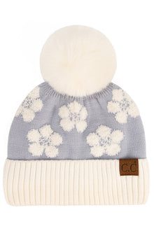 C.C Daisy Pom Beanie Blue- Hana