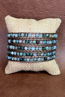 Jen India Agate Wrap Bracelet - Dylan Jewelry