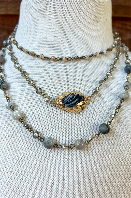 Florence Necklace Grey