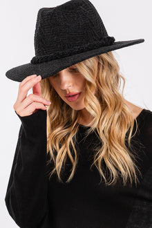 Winter Fedora Black - Hana