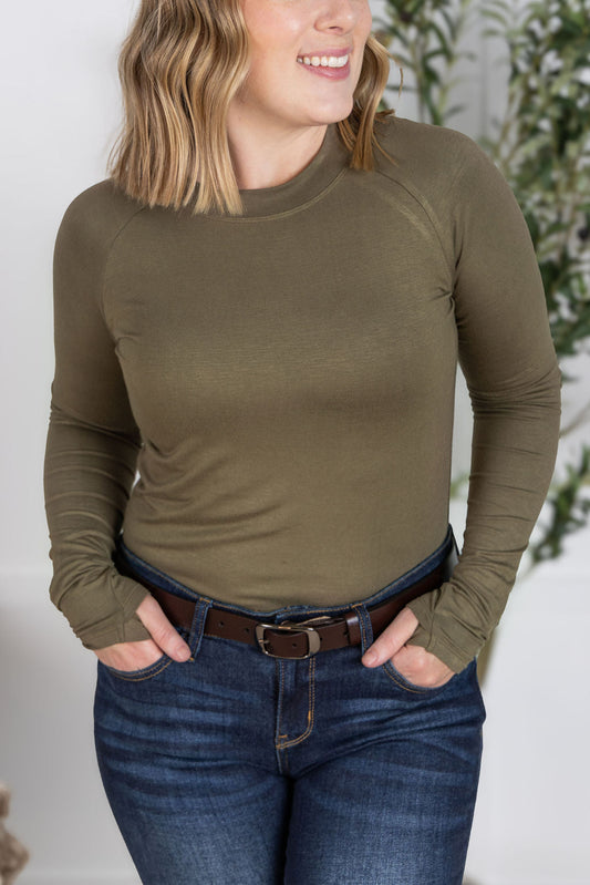 IN STOCK Blair Long Sleeve Top - Olive