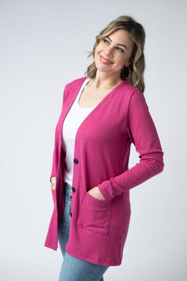 IN STOCK Cori Cardigan - Hot Pink