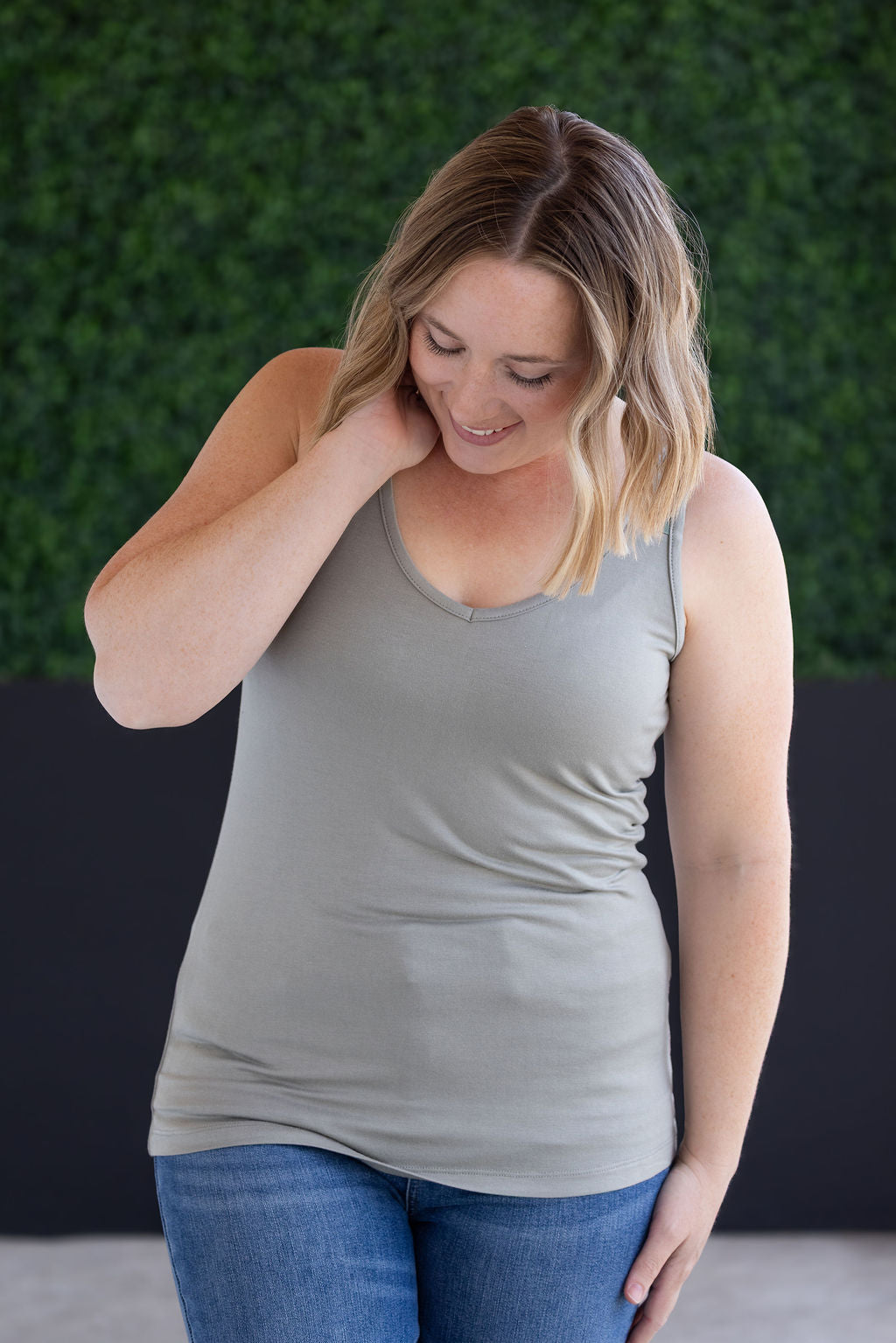 IN STOCK Poppy Tank - Olive and Camo