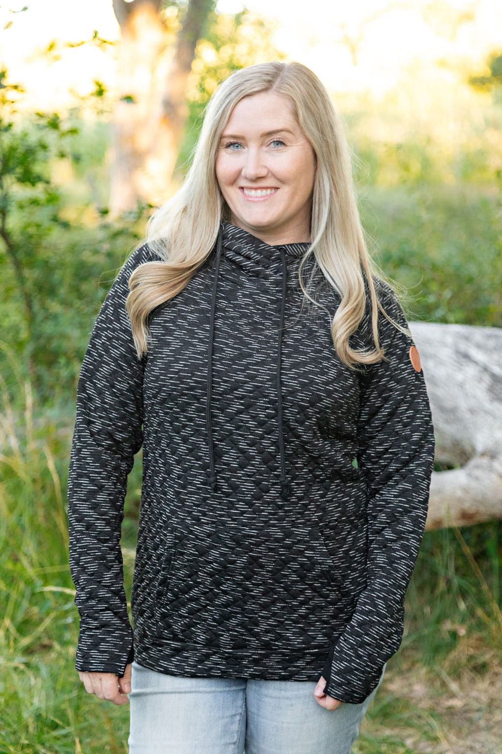 IN STOCK Sawyer Singlehood - Quilted Black | Women's Hoodie FINAL SALE