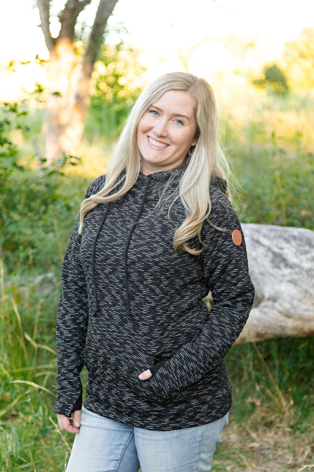 IN STOCK Sawyer Singlehood - Quilted Black | Women's Hoodie FINAL SALE