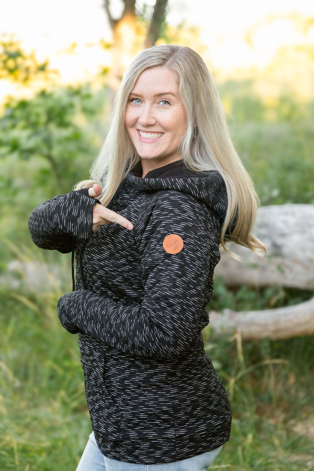 IN STOCK Sawyer Singlehood - Quilted Black | Women's Hoodie FINAL SALE