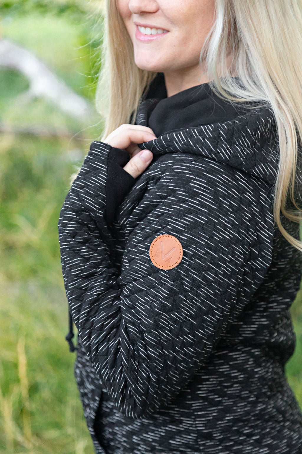 IN STOCK Sawyer Singlehood - Quilted Black | Women's Hoodie FINAL SALE