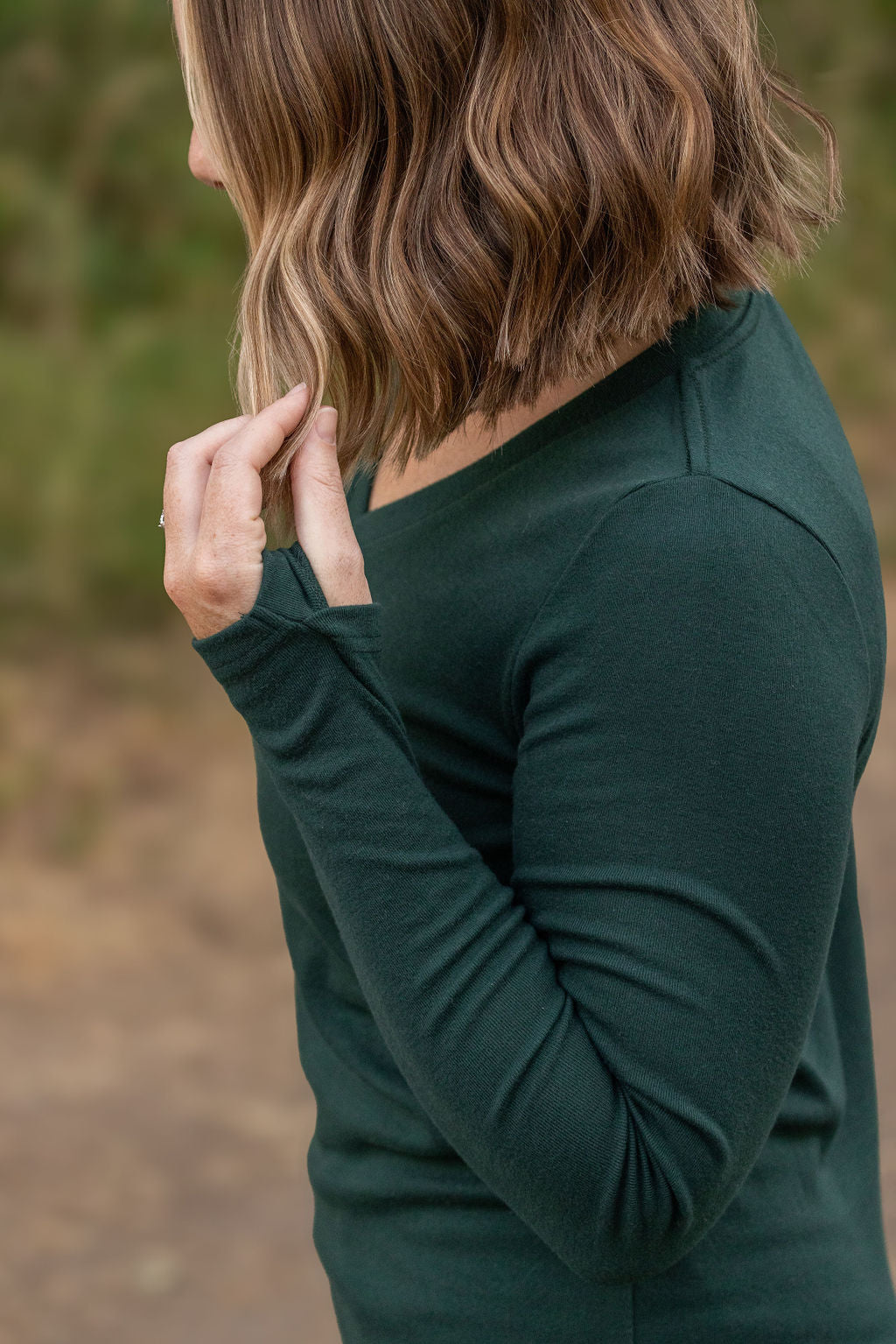 IN STOCK Leah Long Sleeve Top - Evergreen | Women's Casual Top FINAL SALE