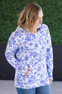 IN STOCK HalfZip Hoodie - Sapphire Floral