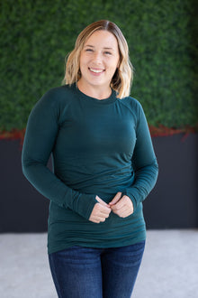 IN STOCK Blair Long Sleeve Top - Hunter Green