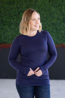 IN STOCK Blair Long Sleeve Top - Navy