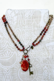 Suki Fire Agate Necklace - Dylan Jewelry