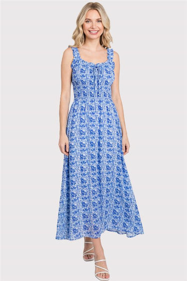 Bonny Midi Dress Blue- Staccato