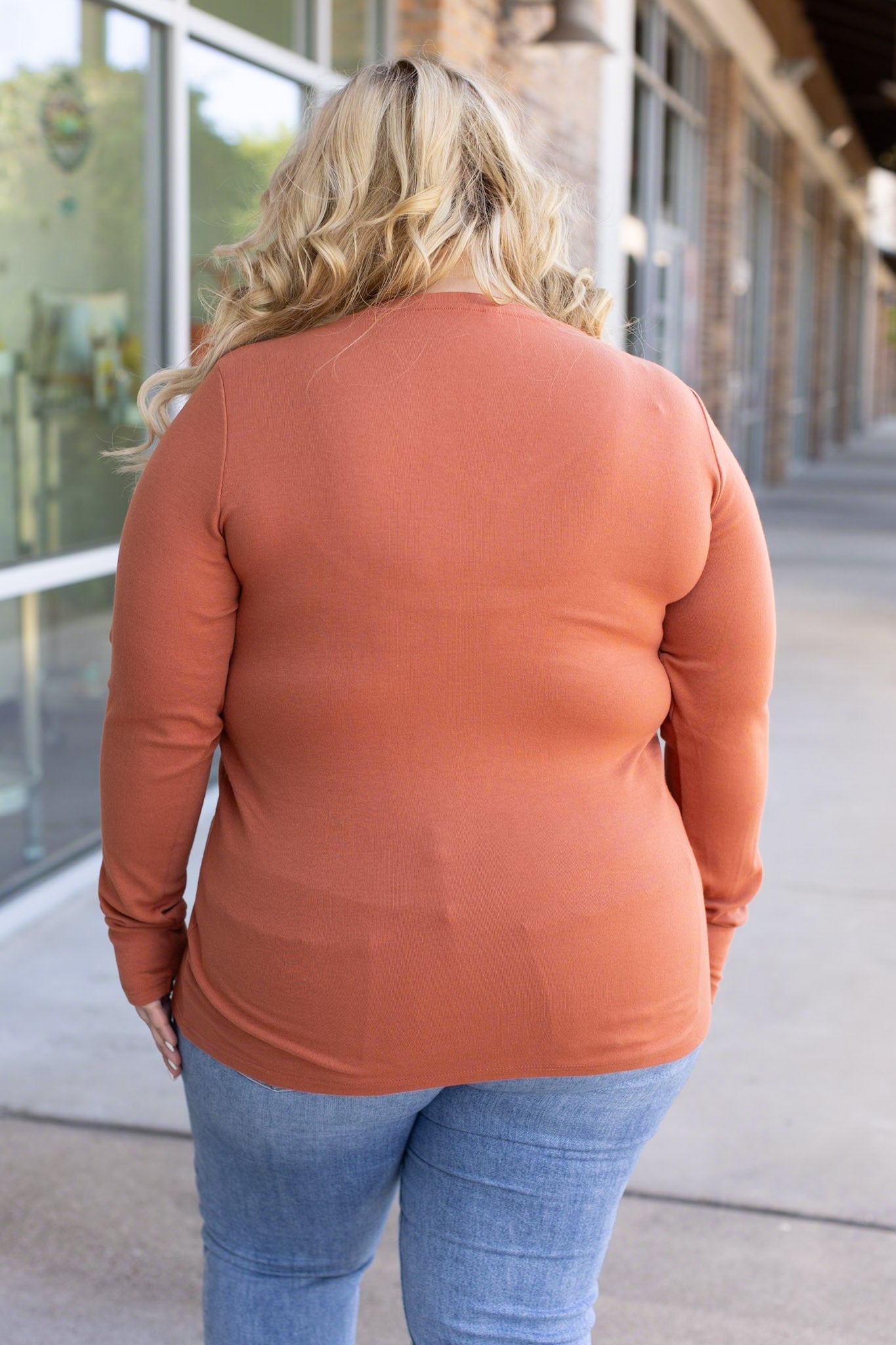 IN STOCK Leah Long Sleeve Top - Pumpkin | Women's Casual Top FINAL SALE