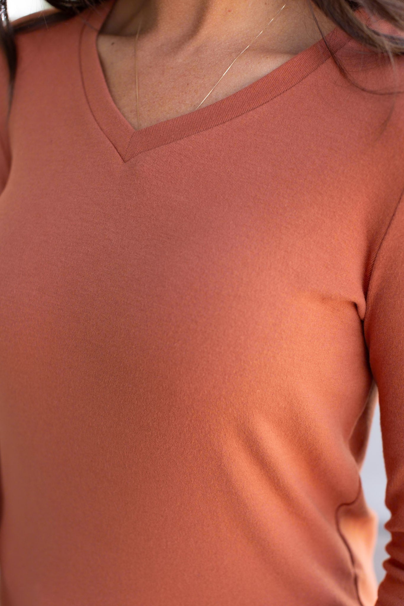 IN STOCK Leah Long Sleeve Top - Pumpkin | Women's Casual Top FINAL SALE