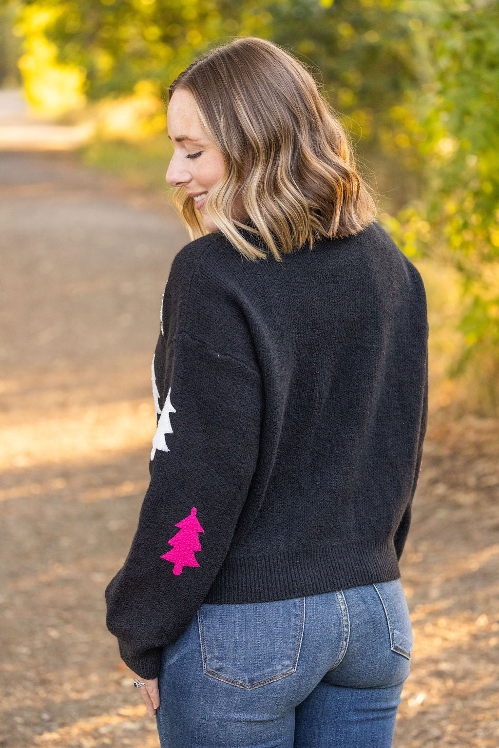 IN STOCK Festive Bright Trees Sweater FINAL SALE