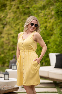 Beverly Button Dress - Michelle Mae