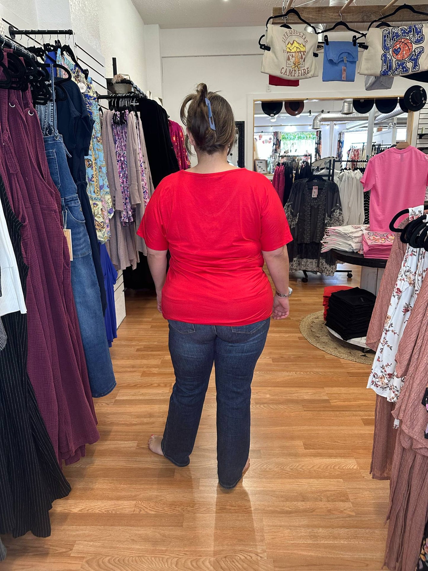 CHLOE TEE - RED - MICHELLE MAE