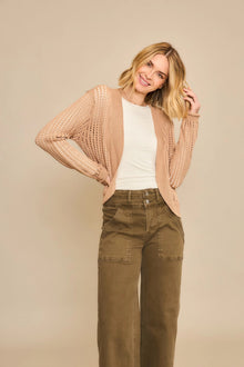 Sable Open Kint Cardigan Cocoa - Cozy