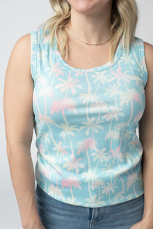 IN STOCK Ava Tank - Aqua Palm