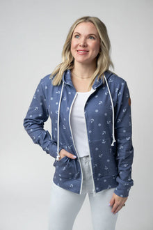 Fullzip Hoodie Nautical Navy - Michelle Mae
