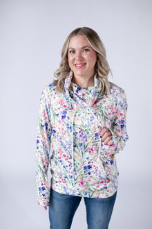 IN STOCK Soft Funnel Neck - Cottage Floral