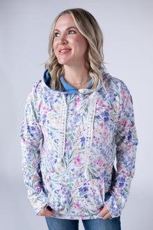IN STOCK Hailey Pullover Hoodie - Cottage Floral