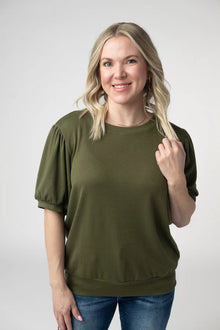 Katie Top Olive- Michelle Mae